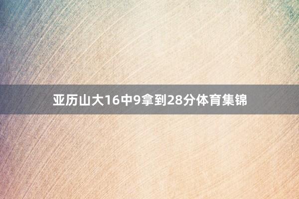 亚历山大16中9拿到28分体育集锦
