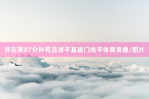 并在第87分钟苟且球平直破门绝平体育录像/图片