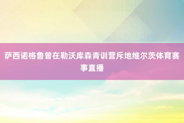 萨西诺格鲁曾在勒沃库森青训营斥地维尔茨体育赛事直播