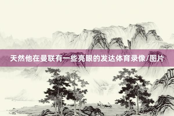 天然他在曼联有一些亮眼的发达体育录像/图片