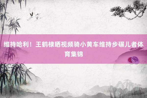 维持哈利！王鹤棣晒视频骑小黄车维持步碾儿者体育集锦