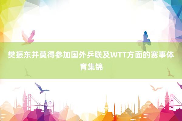 樊振东并莫得参加国外乒联及WTT方面的赛事体育集锦
