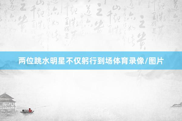 两位跳水明星不仅躬行到场体育录像/图片