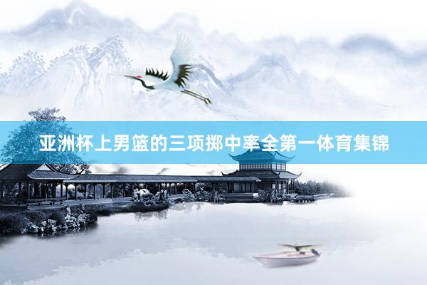 亚洲杯上男篮的三项掷中率全第一体育集锦