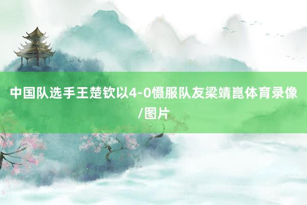 中国队选手王楚钦以4-0慑服队友梁靖崑体育录像/图片